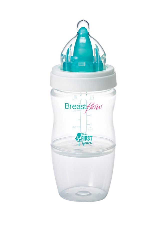 the FIRST years - Breastflow Feeding Bottle, Pack Of 3, 5oz - Clear/Green/White - Image 1