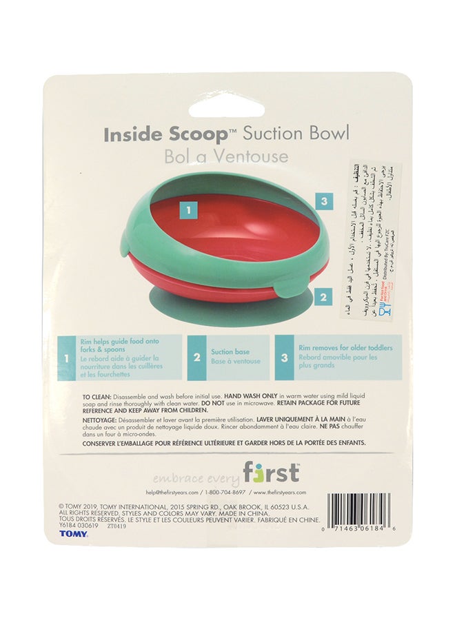 Inside Scoop Suction Bowl - Blue/Green