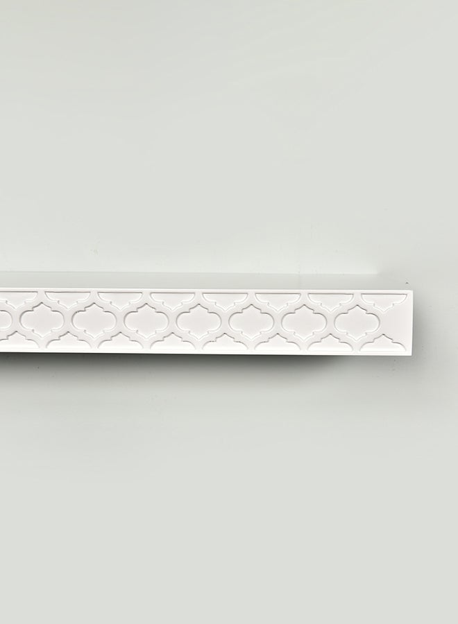 DANUBE HOME Elizabeth Floating Shelf White 600x50x200mm - Image 4