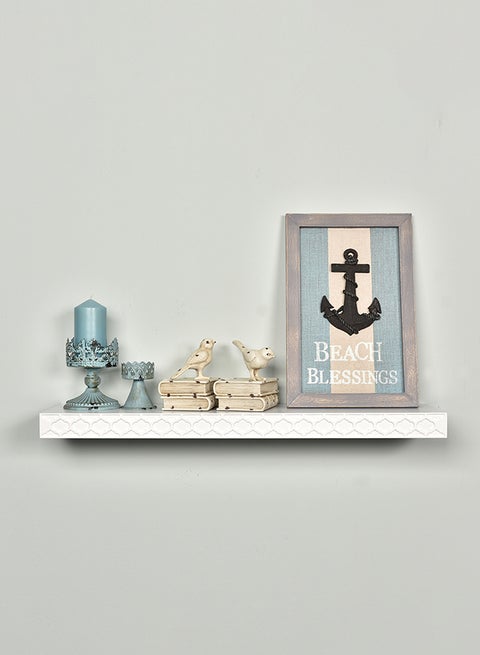 Elizabeth Floating Shelf White