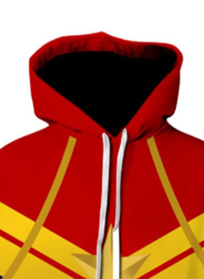 Lucky Avengers Endgame Printed Hoodie Red/Blue/Yellow  - Image 3