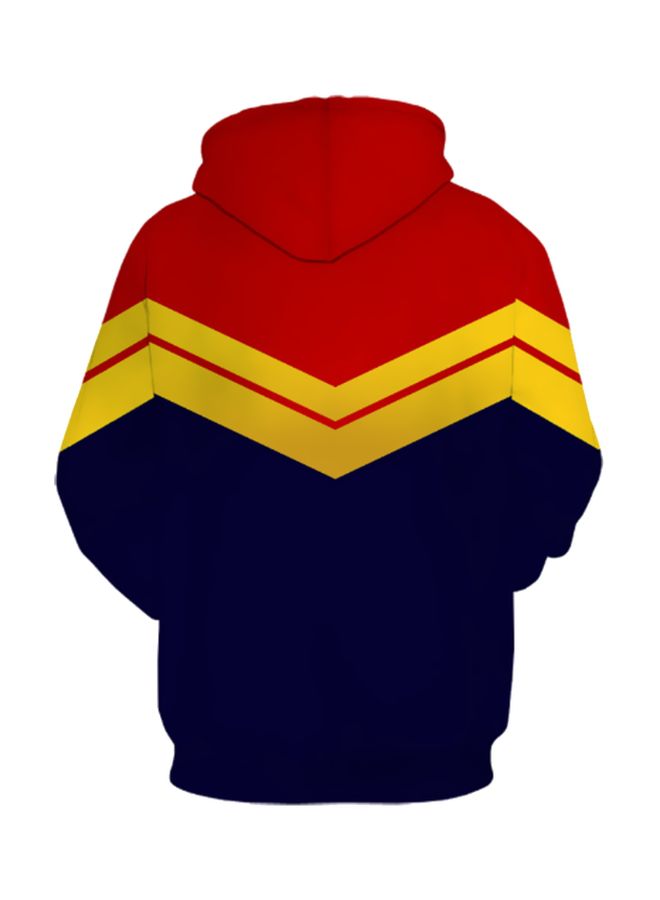 Lucky Avengers Endgame Printed Hoodie Red/Blue/Yellow  - Image 2