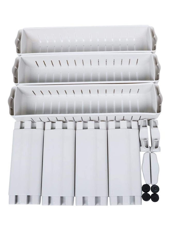 Generic - 3-Tier Storage Tower Rack Shelf With Wheel White 5kg - Image 1
