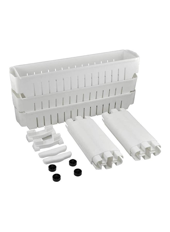 Generic - 3-Tier Storage Tower Rack Shelf With Wheel White 5kg - Image 1