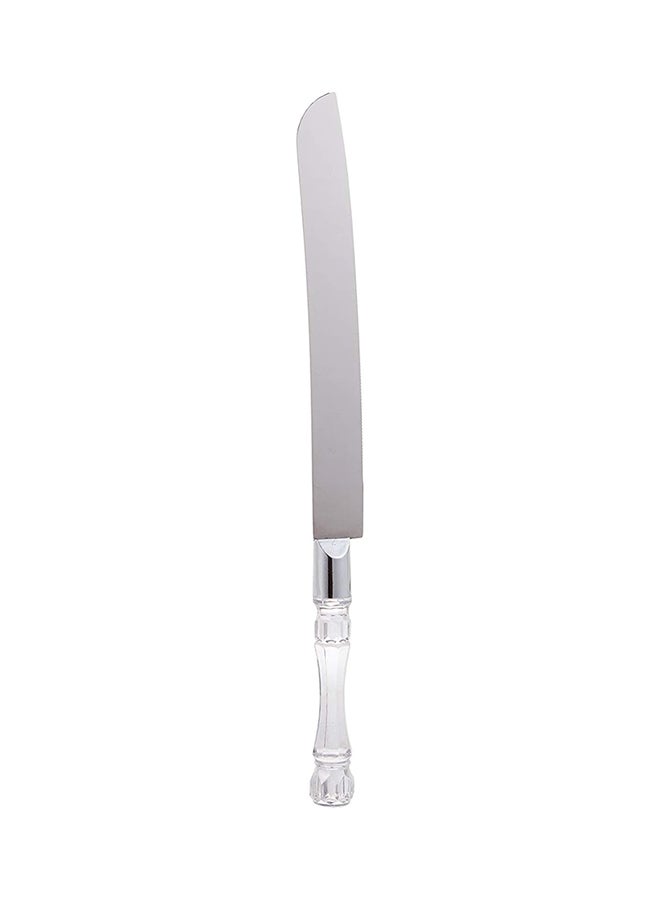 Liying Cake Knife With Acrylic Handle Set Silver 2x10x35cm  - Image 2