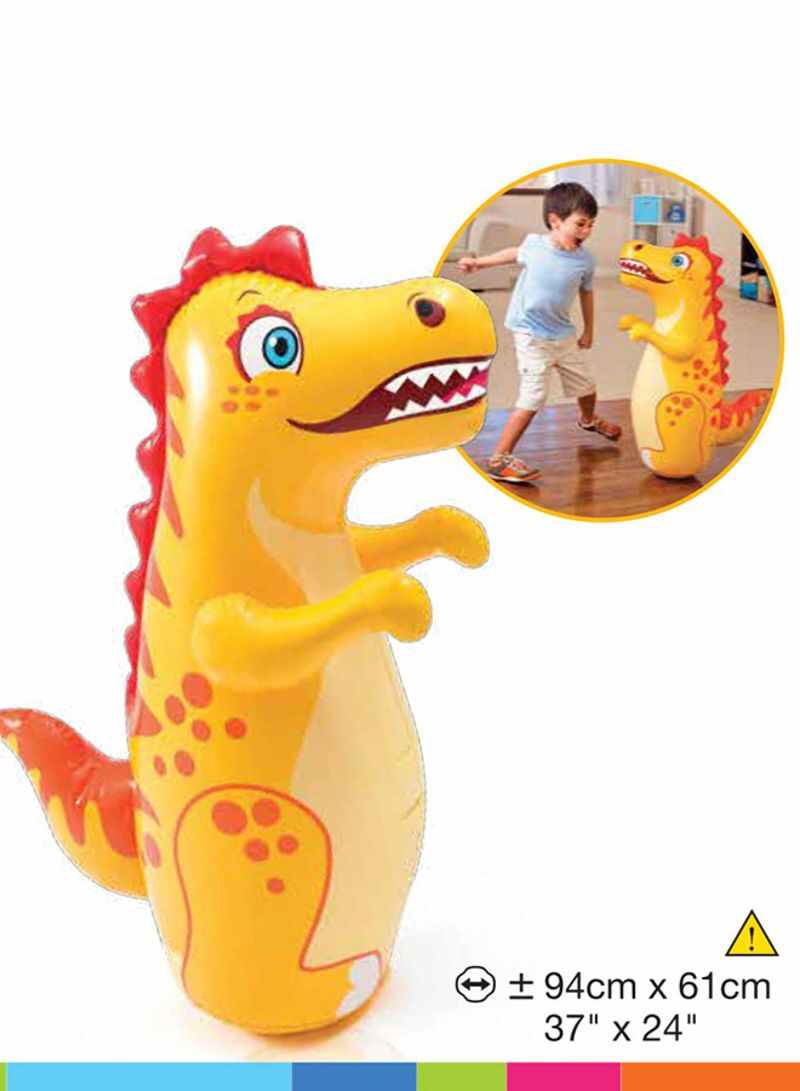 انتكس دمية ملاكمة متأرجحة قابلة للنفخ بتصميم ديناصور ثلاثي الأبعاد 94 x 61سم - Image 2