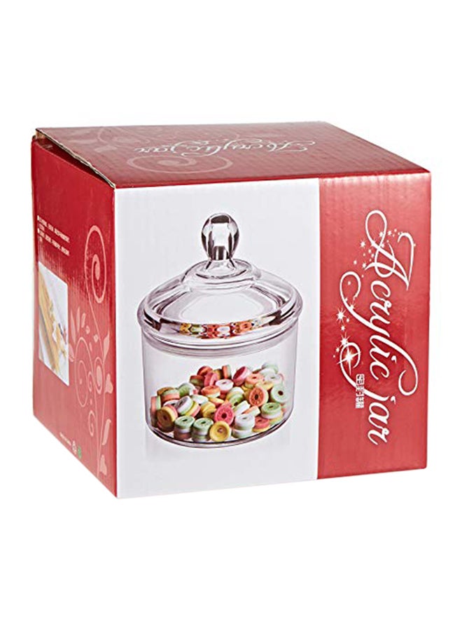 أوركيد وعاء الحلوى الأكريليك مع غطاء شفاف 1لترات - Image 4