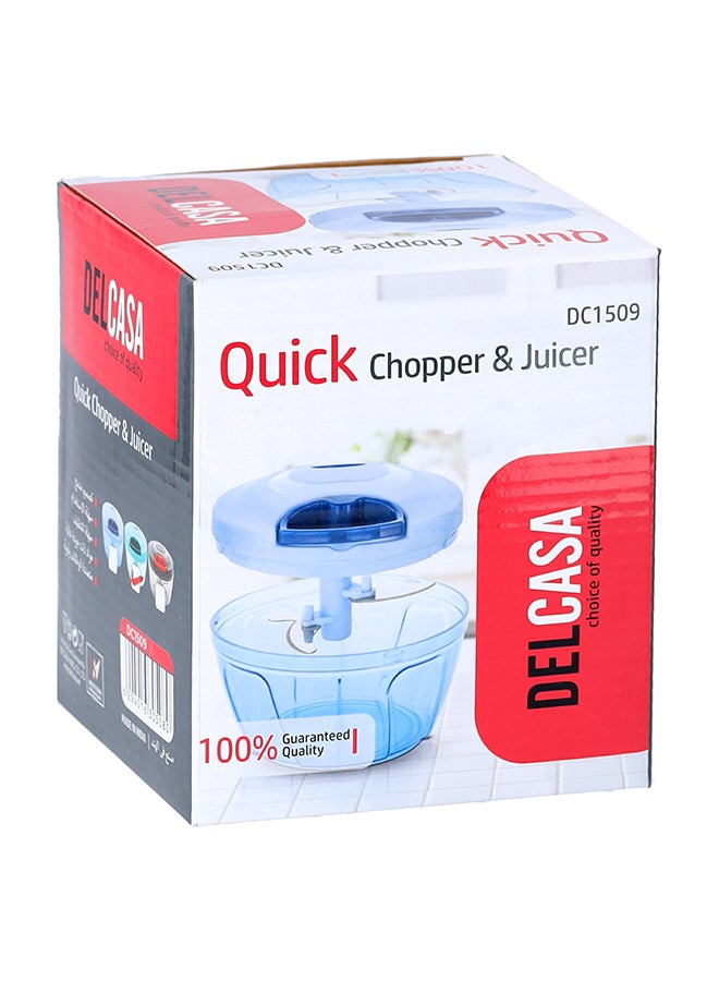 Royalford 3-In-1  Quick Chopper And Juicer Grey/Red 12centimeter