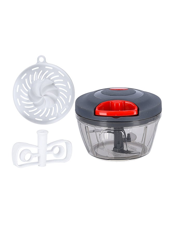Royalford 3-In-1  Quick Chopper And Juicer Grey/Red 12centimeter