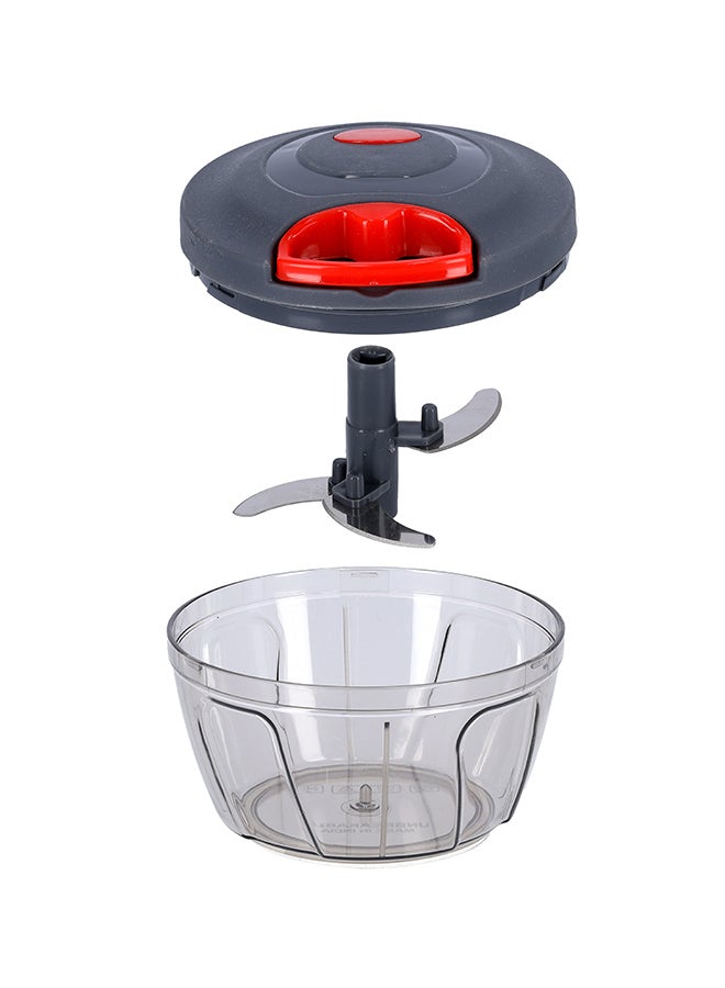 Royalford 3-In-1  Quick Chopper And Juicer Grey/Red 12centimeter