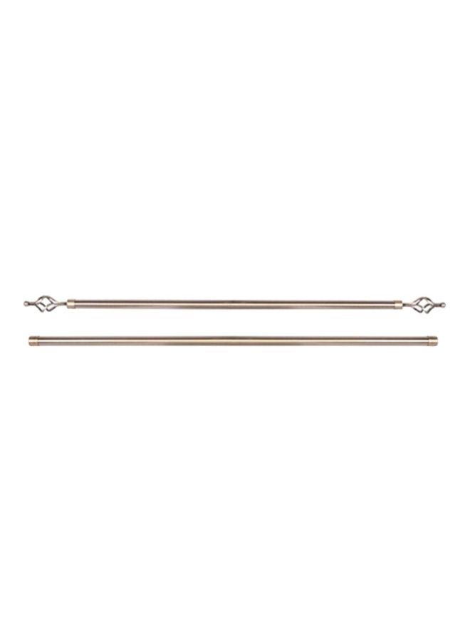 homes r us Double Bar Curtain Rod Bronze 200centimeter - Image 1
