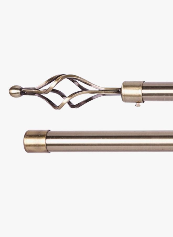 homes r us Double Bar Curtain Rod Bronze 200centimeter - Image 2