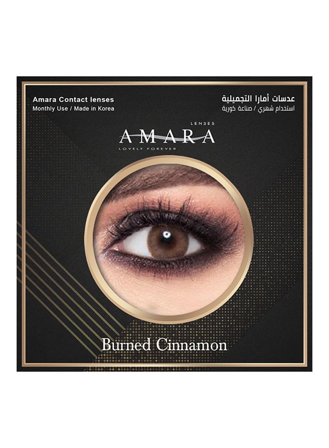 أمارا عدسات لاصقة بلون بيرند سينامون للاستخدام الشهري - Image 2