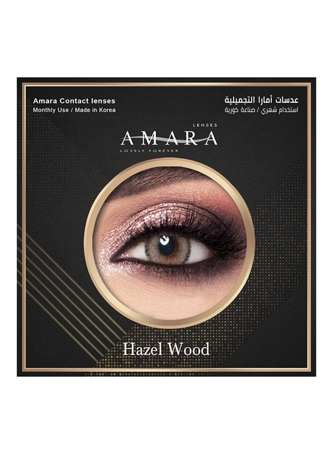 أمارا عدسات لاصقة شهرية من بلون خشب البندق - Image 2