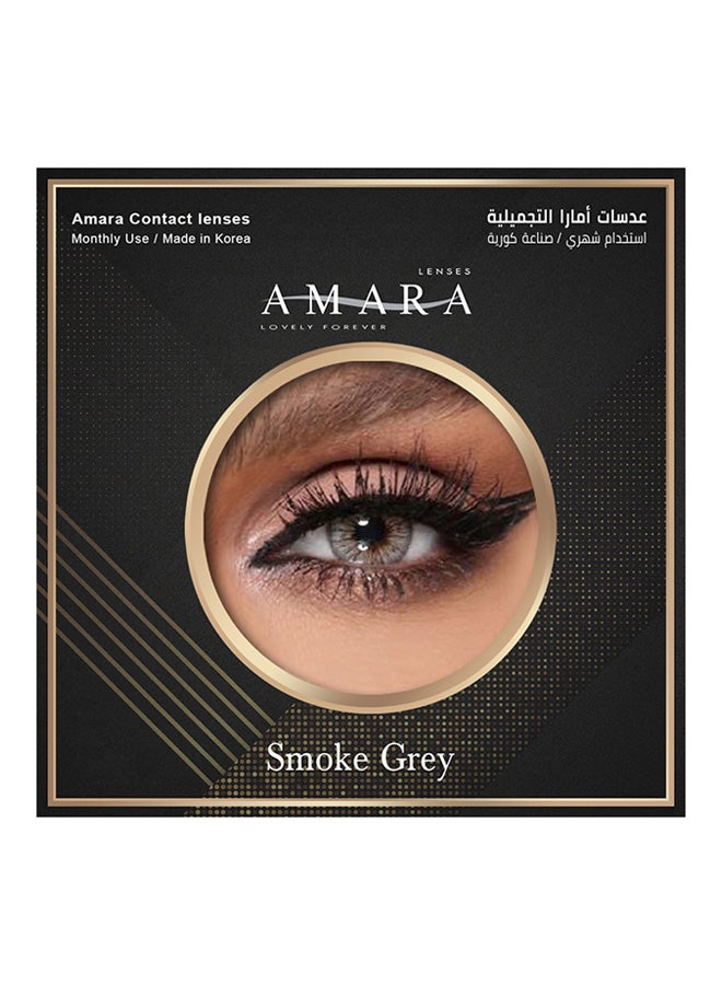 Amara Smoke Grey Monthly Disposable Contact Lenses - Image 2