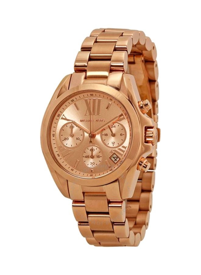 Michael Kors Women's Bradshaw Round Shape Stainless Steel Chronograph Wrist Watch 36 mm - Rose Gold - MK5799 - Image 1