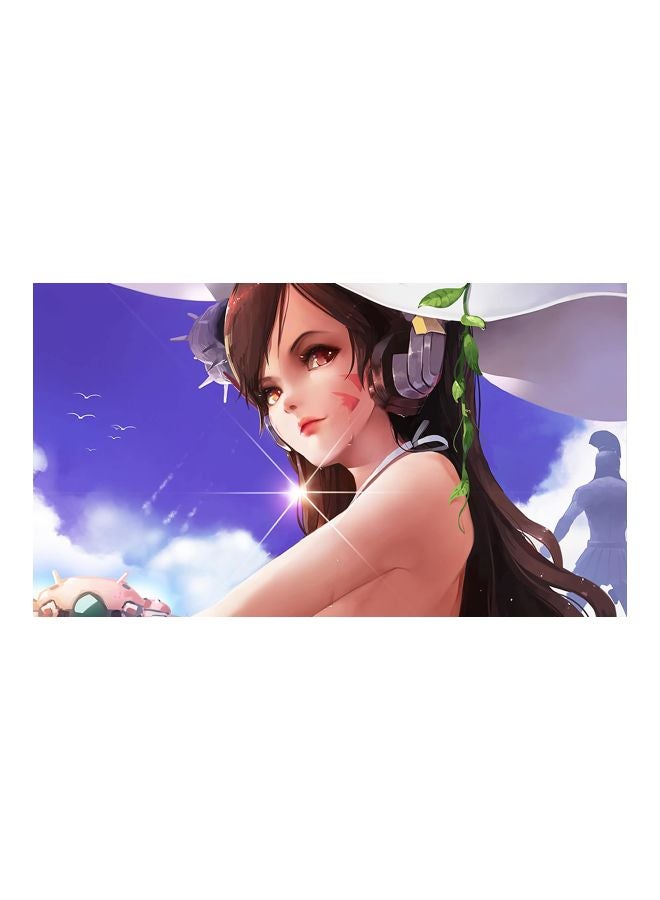 بي جي لوح ماوس بطبعة رسوم متحركة أزرق/ بيج/ أبيض - Image 1