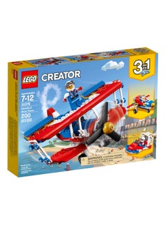 LEGO 200-Piece 3-In-1 Creator Daredevil Stunt Plane Building Set 31076 ...