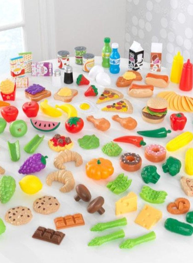 KidKraft 115-Piece Deluxe Tasty Treats Pretend Play Food Set - Image 2