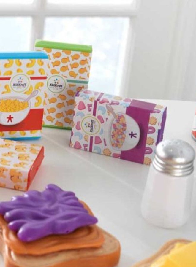 KidKraft 115-Piece Deluxe Tasty Treats Pretend Play Food Set - Image 5