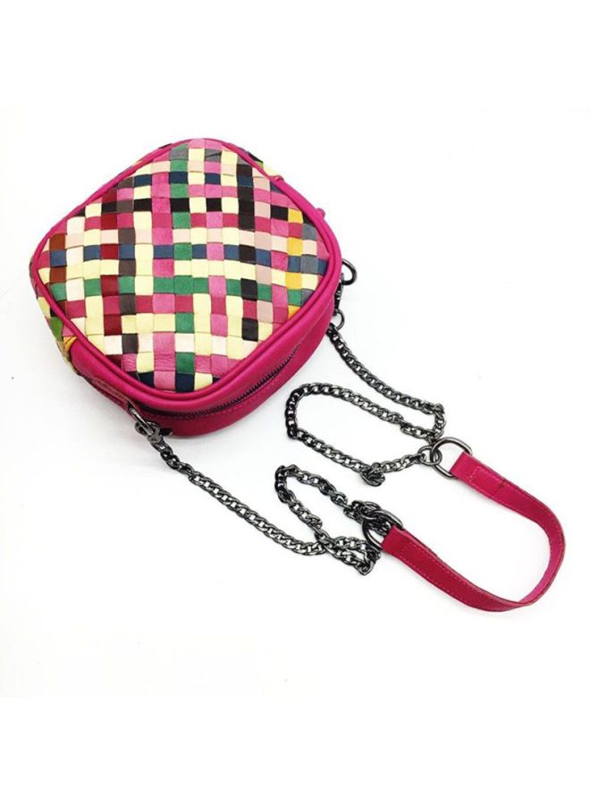 J&J Checkered Crossbody Bag Multicolour - Image 3