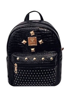Adjustable Straps Backpack Black