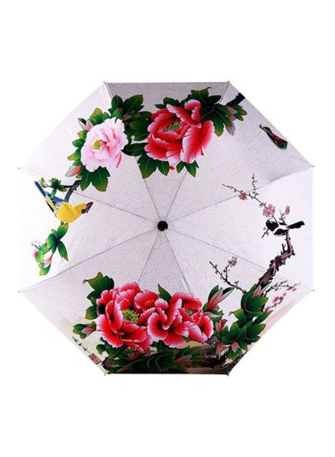 QiaoKai Floral Print Umbrella Multicolour  - Image 3