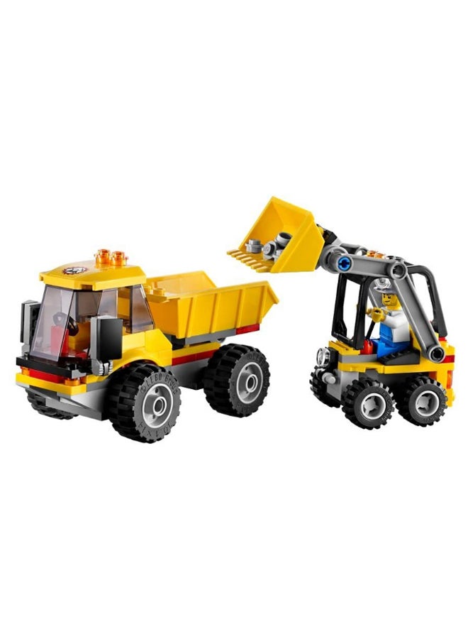 ليغو مجموعة ألعاب مكعبات سيتي بتصميم آلة تحميل وشاحنة قلاب، 139 قطعة 4201 139 أكبر من 5 سنوات - Image 4