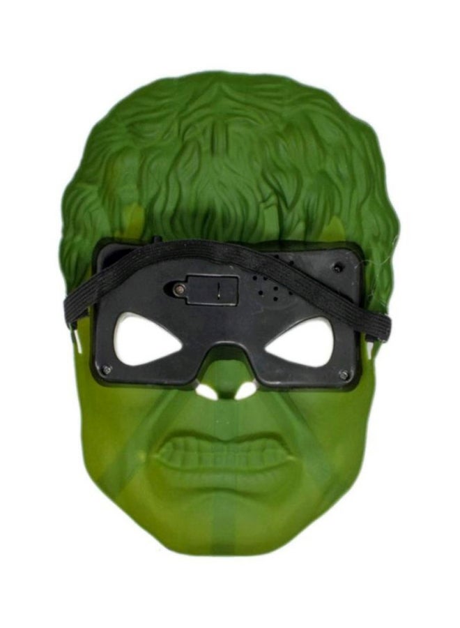 فانسي دريسويل - قناع وجه شخصية البطل الخارق الرجل الأخضر بضوء LED من فيلم "Avengers" 12x16x3سم - Image 1