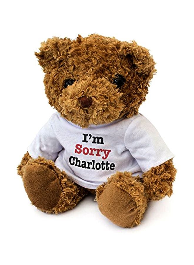 London Teddy Bears - I'm Sorry Charlotte Teddy Bear 9.84x5.91x7.87inch - Image 1