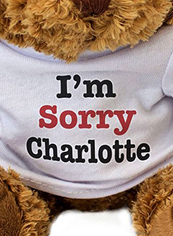 London Teddy Bears - I'm Sorry Charlotte Teddy Bear 9.84x5.91x7.87inch - Image 1