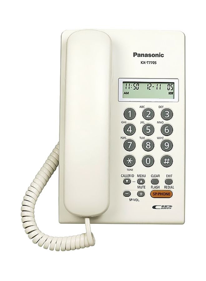 هاتف تناظري شخصي أبيض