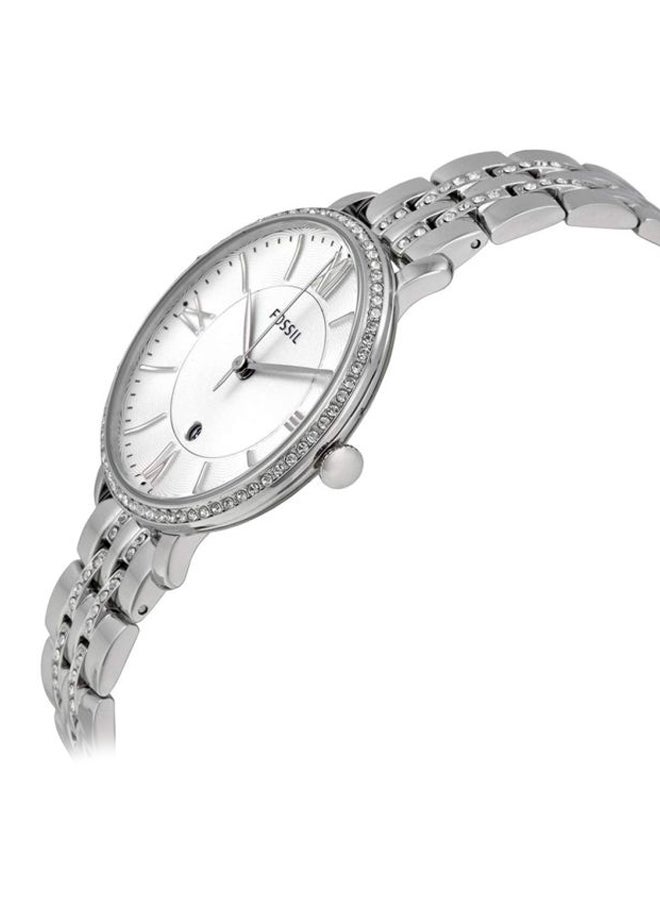 FOSSIL Women's Water Resistant Analog Watch ES3545 - 36 mm - Silver - Image 4