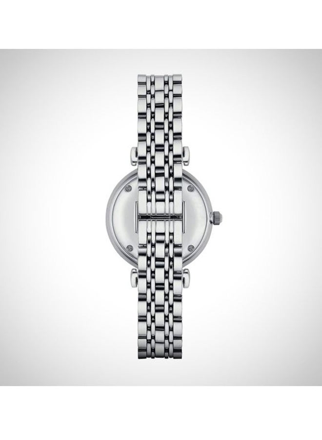 EMPORIO ARMANI Women's Gianni Stainless Steel Analog Watch AR1908 - 32 mm - Silver  - Image 5