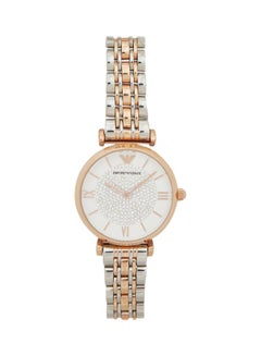 Women's Gianni T-Bar Water Resistant Analog Watch AR1926 - 32 mm - Silver/Gold