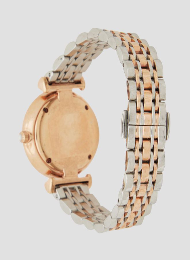 EMPORIO ARMANI - Women's Gianni T-Bar Water Resistant Analog Watch AR1926 - 32 mm - Silver/Gold - Image 1