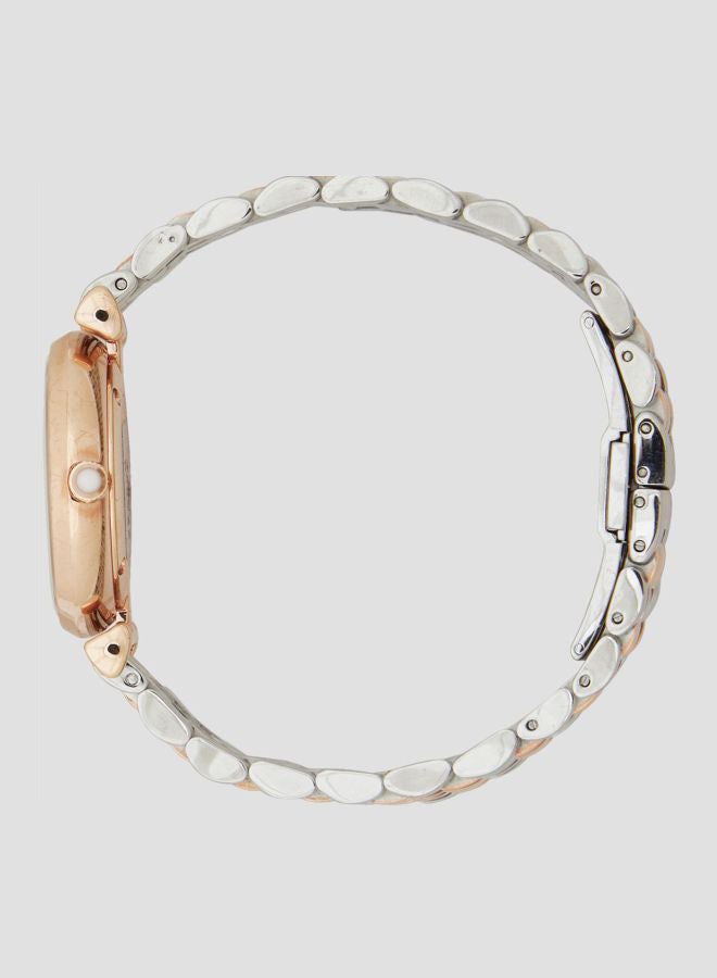 EMPORIO ARMANI - Women's Gianni T-Bar Water Resistant Analog Watch AR1926 - 32 mm - Silver/Gold - Image 1