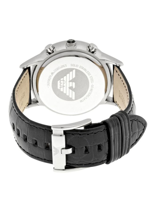 EMPORIO ARMANI - Men's Renato Water Resistant Analog Watch AR2447 - 43 mm - Black - Image 1