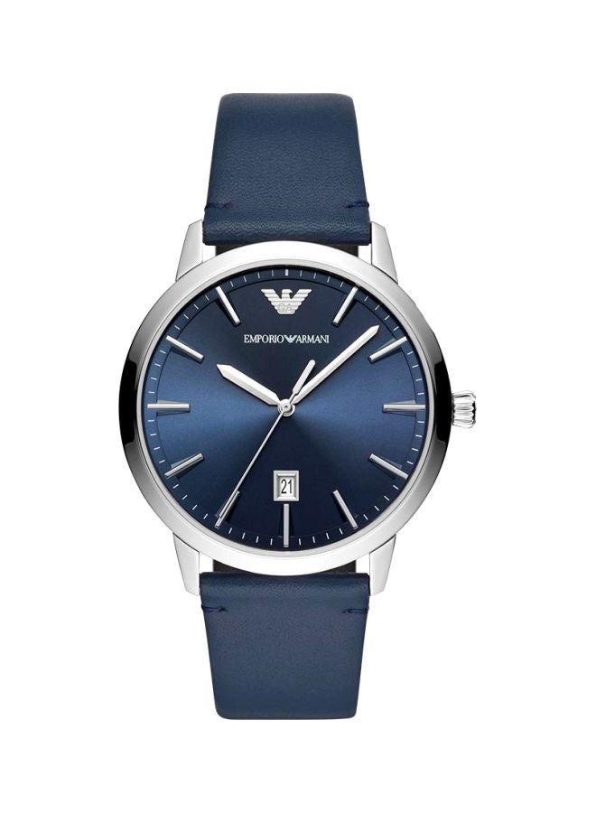 EMPORIO ARMANI - Men's Water Resistant Analog Watch AR80032 - 43 mm - Blue - Image 1