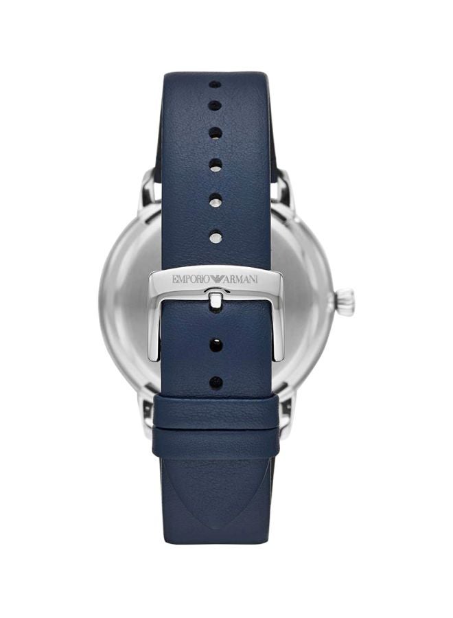 EMPORIO ARMANI - Men's Water Resistant Analog Watch AR80032 - 43 mm - Blue - Image 1