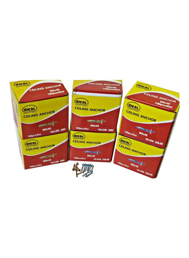 ايديال طقم قطع مرساة للسقف مكون من 600 قطعة ذهبي - Image 2