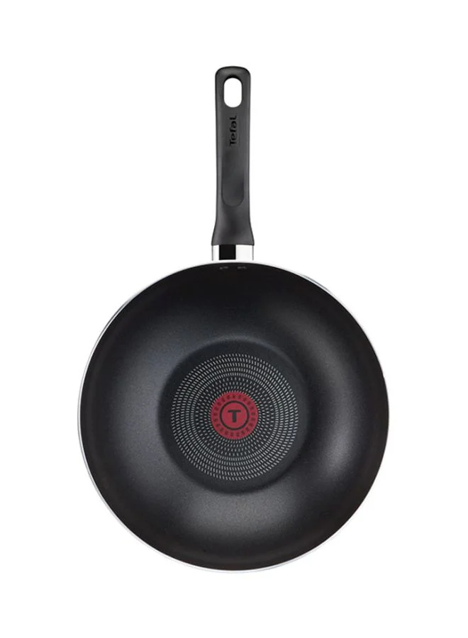 تيفال TEFAL طقم سوبر كوك مكون من 12 قطعة | مقالي 22/24 سم، مقلاة ووك 28 سم، قدور 22/24/28 سم + أغطية، ملعقة، ملعقة مشقوقة، ملعقة مسطحة مشقوقة | غير لاصق | مؤشر حرارة Thermo-Signal | أحمر | ضمان لمدة سنتين | B460SC84 أحمر/أسود 24سم