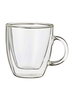bodum 2-Piece Bistro Double Wall Espresso Mug Clear 10.5 x 8.3 x 7.9cm  - Image 1