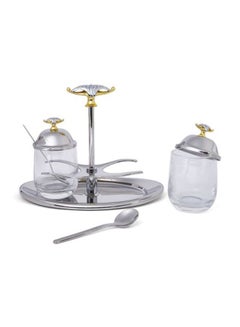 REGENT Malaika Double Jam Dish Gold Standard Silver/Gold/Clear  - Image 2
