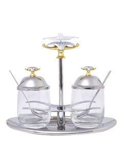 REGENT Malaika Double Jam Dish Gold Standard Silver/Gold/Clear  - Image 1