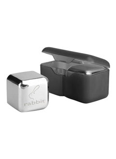 rabbit Pack Of 2 Stainless Steel Jumbo Chilling Stones Silver Standard  - Image 1