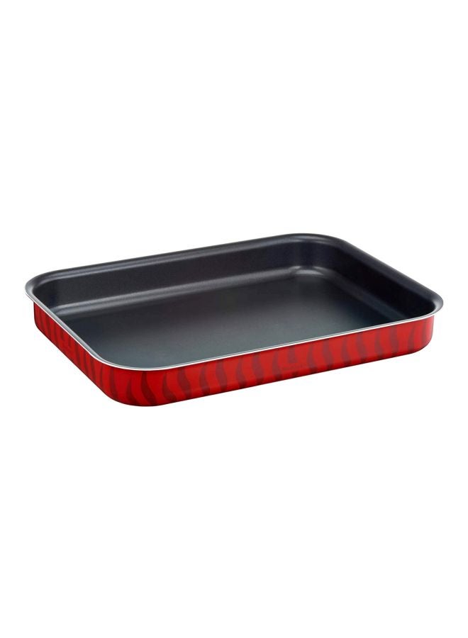 Tefal Les Specialistes 3 Pcs Oven Dish Set (29x22/ 31x24/ 37x27 cm) Aluminium, Red/Black 29x22cm - Image 2