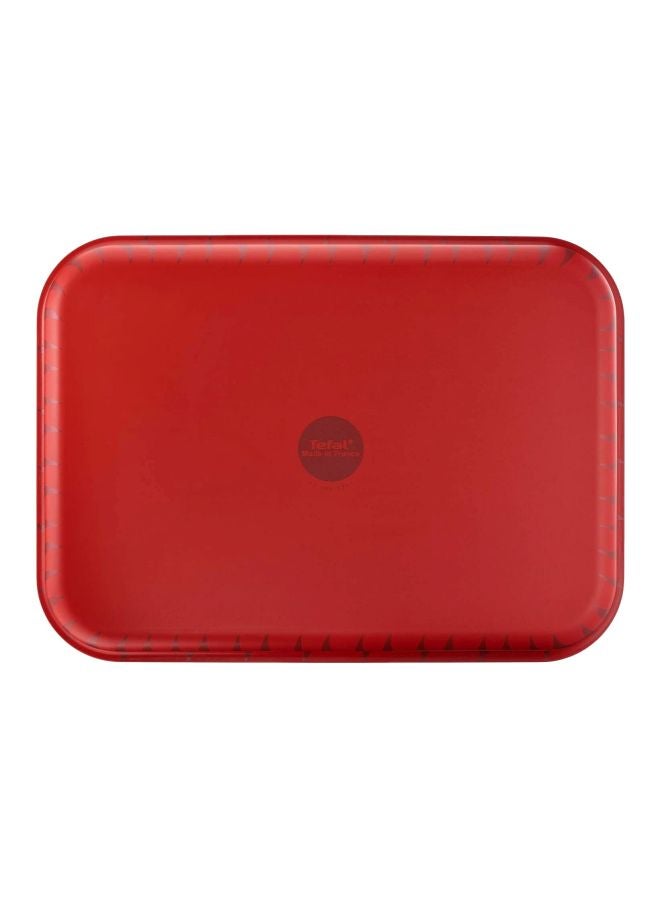 Tefal Les Specialistes 3 Pcs Oven Dish Set (29x22/ 31x24/ 37x27 cm) Aluminium, Red/Black 29x22cm - Image 3