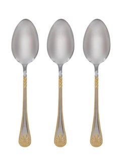 Berger 3-Piece Stainless Steel Spoon Set Silver/Gold  - Image 1