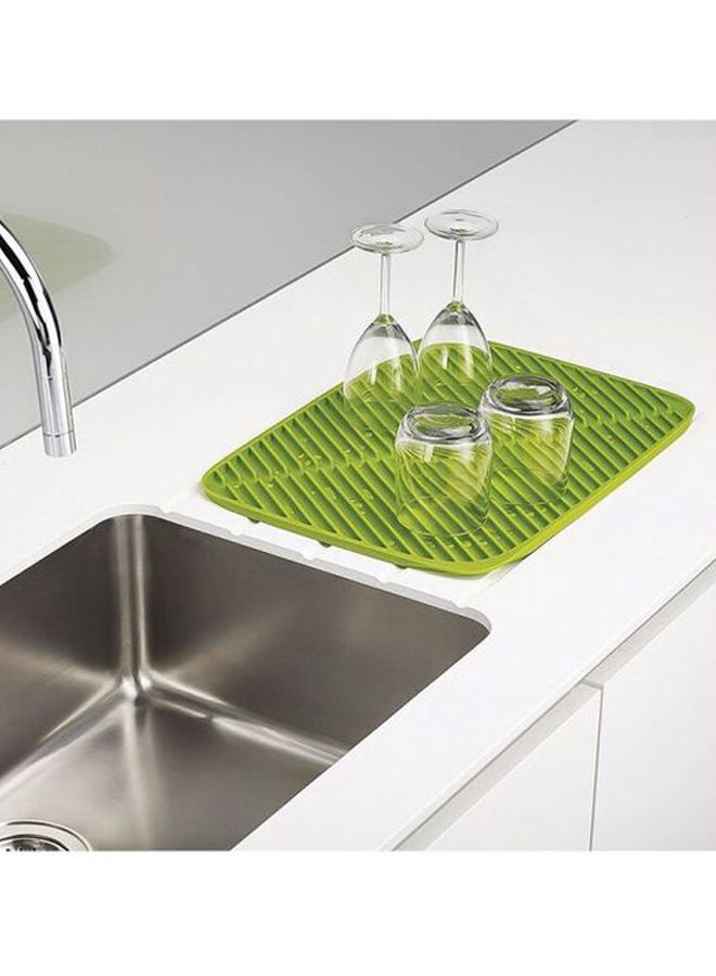 Joseph Joseph Flume Dish Draining Mat Green 0.9x43.4x31.4cm  - Image 2